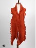 Long Knitted Ruffle Scarf